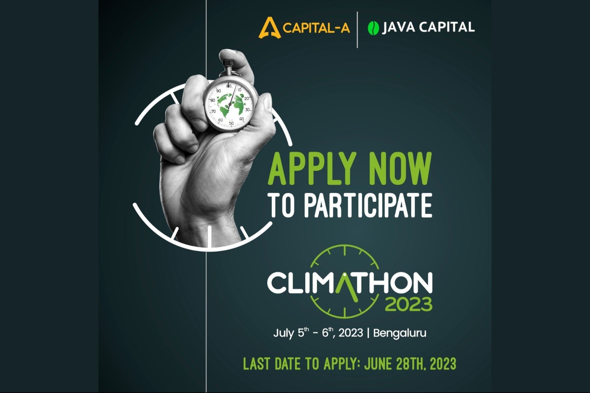 Java Capital And Capital A Announce Climathon'23